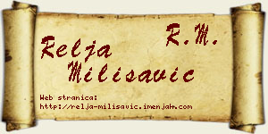 Relja Milisavić vizit kartica